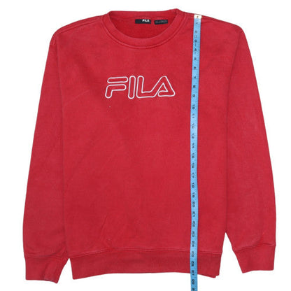 Womens UK Size XL FILA Red Pullover Sweatshirt