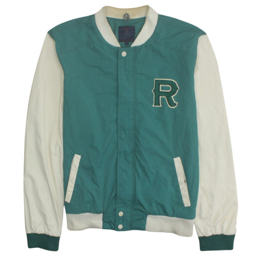 Mens UK Size XL Revelation Green Varsity Jacket
