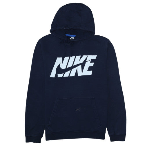 Mens UK Size M Nike Blue Pullover Hoodie