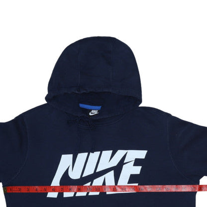 Mens UK Size M Nike Blue Pullover Hoodie