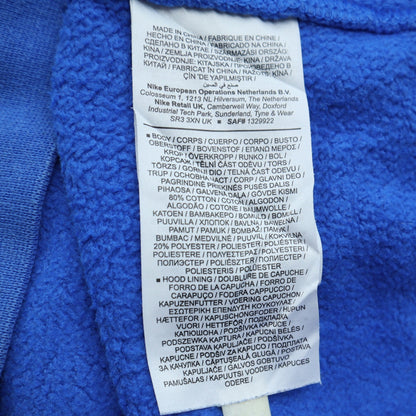 Womens UK Size L Nike Blue Pullover Hoodie