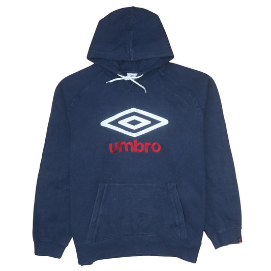 Womens UK Size 2XL Umbro Blue Pullover Hoodie