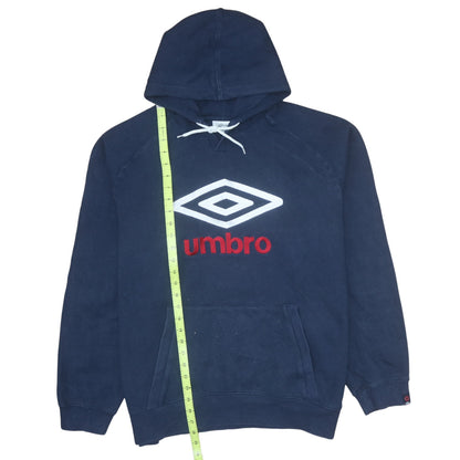 Womens UK Size 2XL Umbro Blue Pullover Hoodie