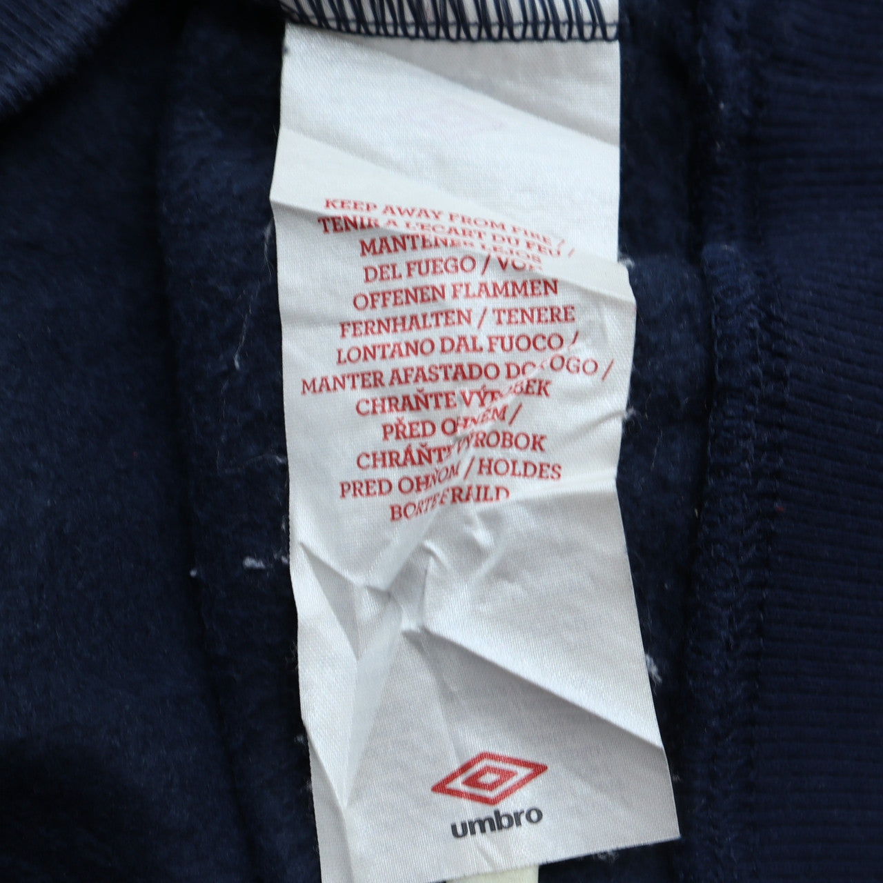 Womens UK Size 2XL Umbro Blue Pullover Hoodie