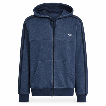 Mens UK Size M adidas Blue Full Zip Hoodie