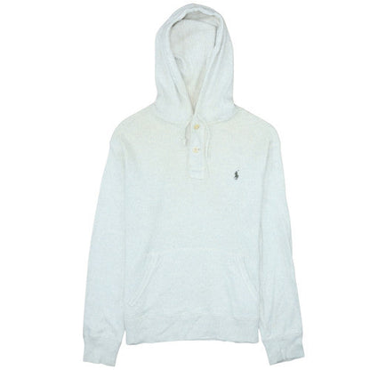 Mens UK Size M Ralph Lauren Ivory Henley Hoodie
