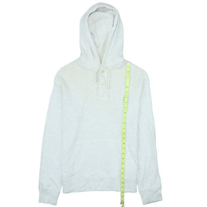 Mens UK Size M Ralph Lauren Ivory Henley Hoodie