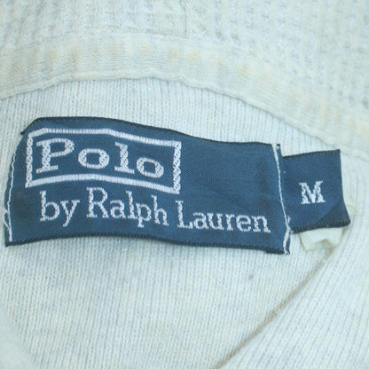 Mens UK Size M Ralph Lauren Ivory Henley Hoodie