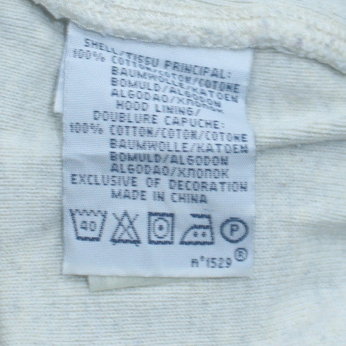 Mens UK Size M Ralph Lauren Ivory Henley Hoodie