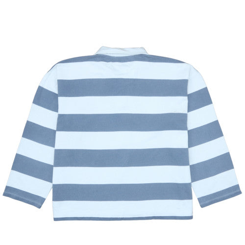 Womens UK Size M ASOS Design Blue Henley Sweatshirt