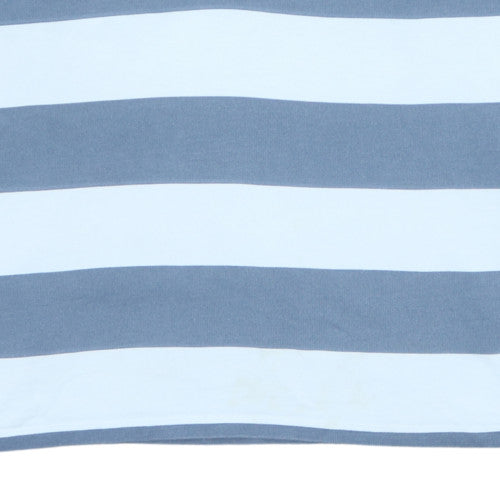 Womens UK Size M ASOS Design Blue Henley Sweatshirt