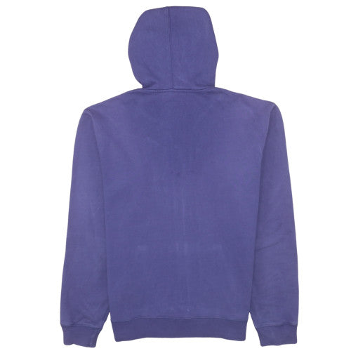 Mens UK Size L Quiksilver Blue Full Zip Hoodie