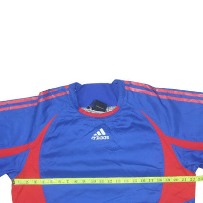 Mens UK Size S adidas Blue Pullover Sweatshirt