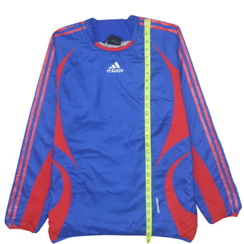 Mens UK Size S adidas Blue Pullover Sweatshirt