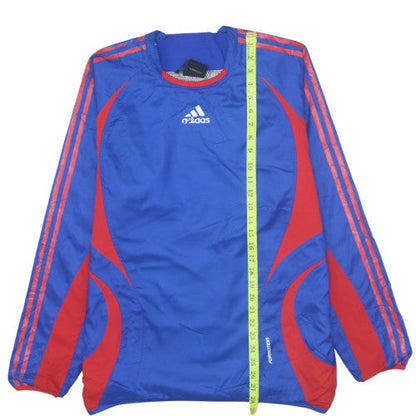 Mens UK Size S adidas Blue Pullover Sweatshirt