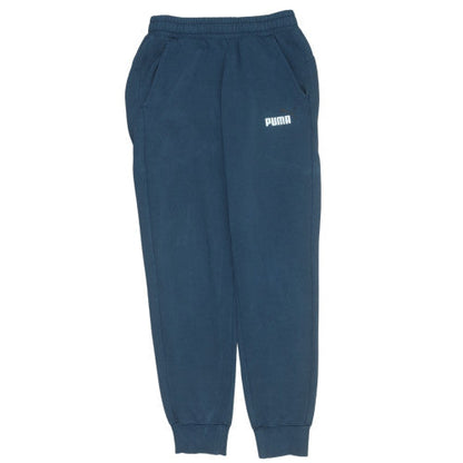 Mens UK Size S PUMA Regular Fit Sweatpants Blue Trousers