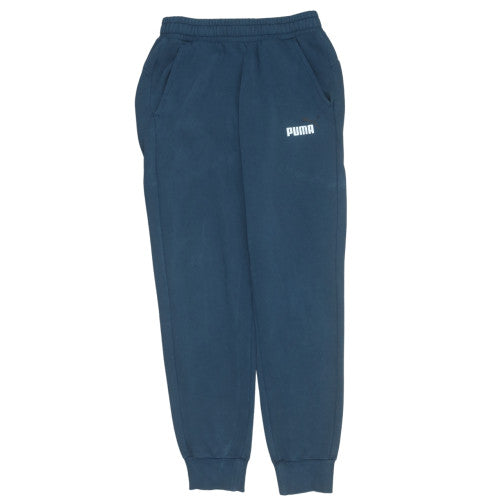 Mens UK Size S PUMA Regular Fit Sweatpants Blue Trousers