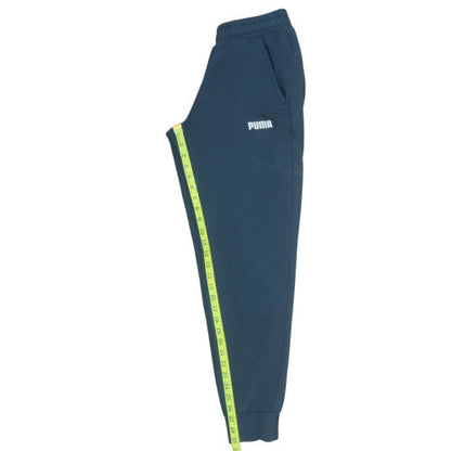 Mens UK Size S PUMA Regular Fit Sweatpants Blue Trousers