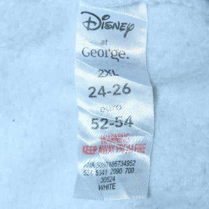 Womens UK Size 2XL Disney at George White Pullover Sweatshirt