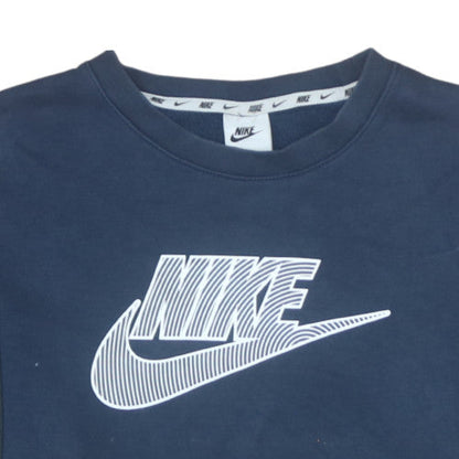 Mens UK Size L Nike Blue Pullover Sweatshirt