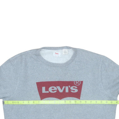 Mens UK Size M Levi's Grey Pullover Sweatshirt