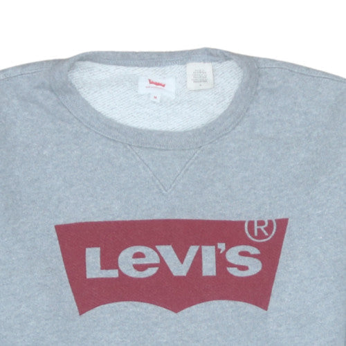 Mens UK Size M Levi's Grey Pullover Sweatshirt