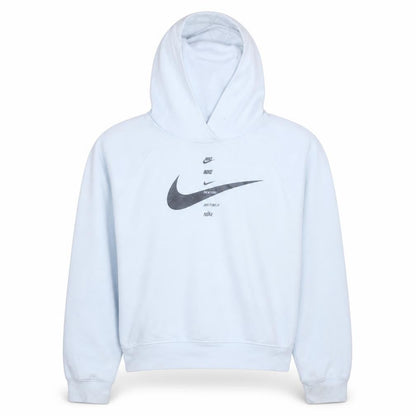 Womens UK Size M Nike White Pullover Hoodie