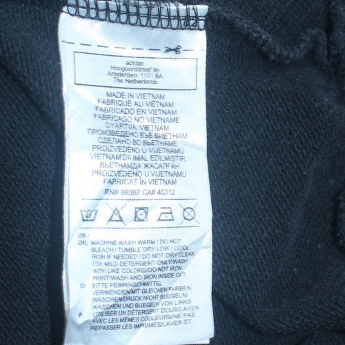 Adidas Boys Black Crew Neck Pullover Sweatshirt Size 15-16 Years