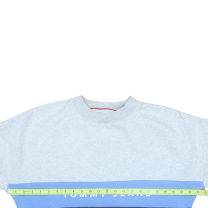 Womens UK Size S Tommy Jeans Blue Pullover Sweatshirt