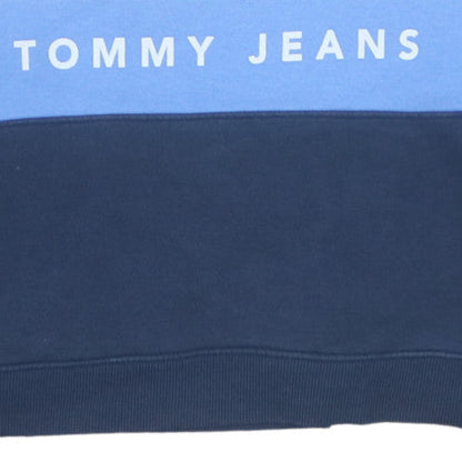 Womens UK Size S Tommy Jeans Blue Pullover Sweatshirt
