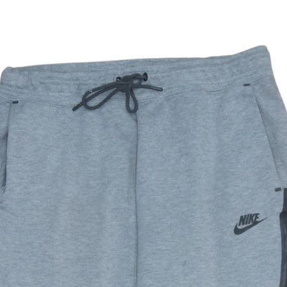 Nike Men's Grey Jogger Sweatpants M Drawstring Pockets Polyester Cotton