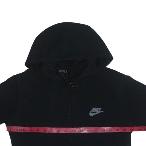 Mens UK Size M Nike Black Full Zip Hoodie