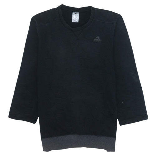 Mens UK Size M adidas Black Pullover Sweatshirt