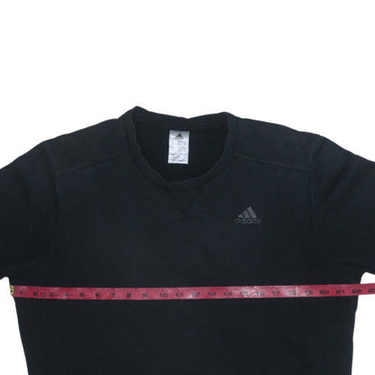 Mens UK Size M adidas Black Pullover Sweatshirt