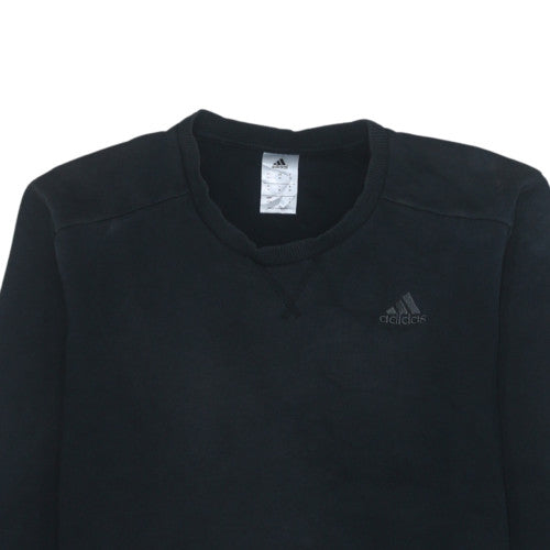 Mens UK Size M adidas Black Pullover Sweatshirt