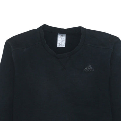 Mens UK Size M adidas Black Pullover Sweatshirt