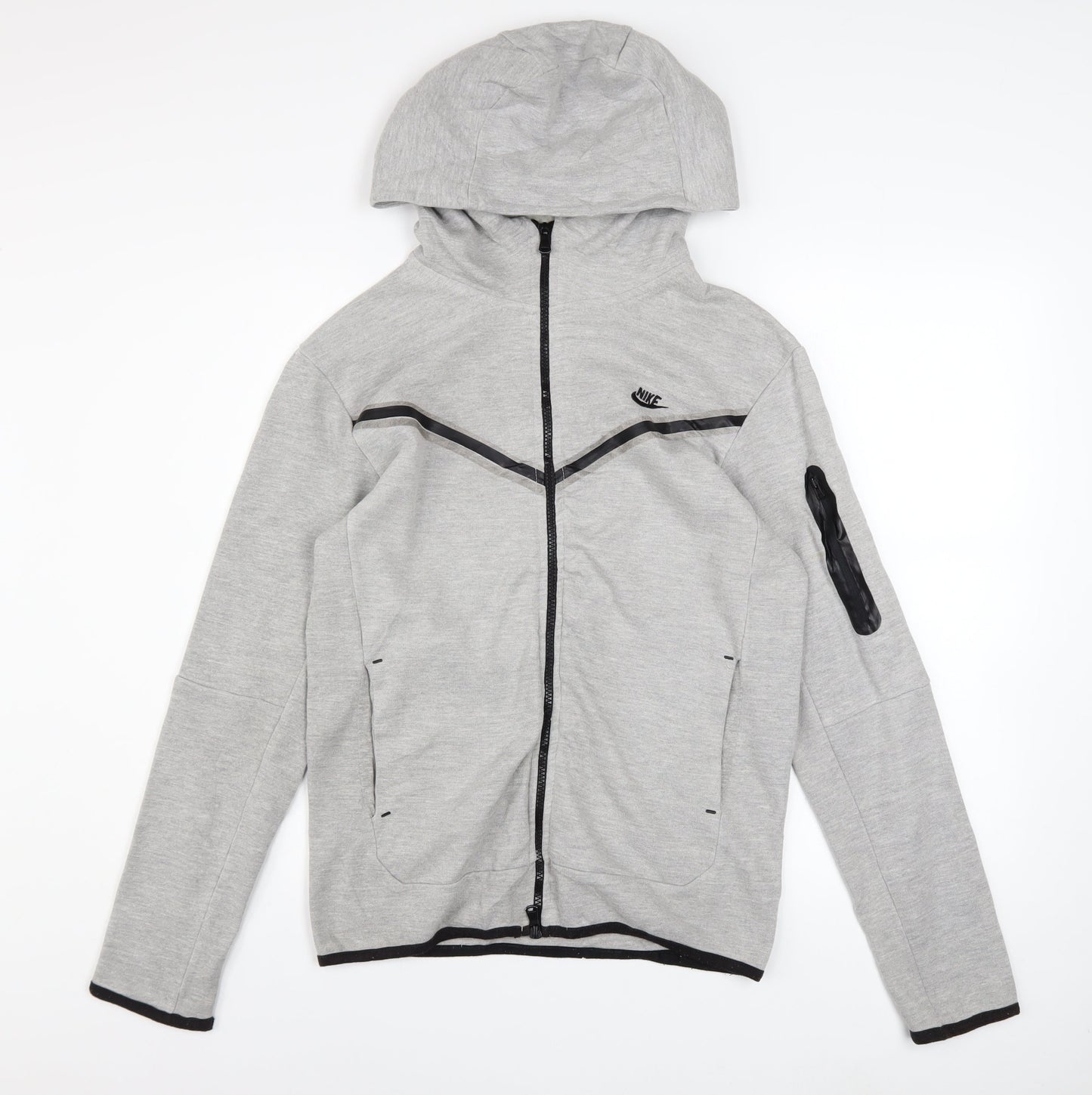 Mens UK Size S Nike Grey Full Zip Hoodie