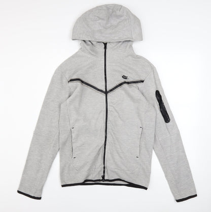 Mens UK Size S Nike Grey Full Zip Hoodie