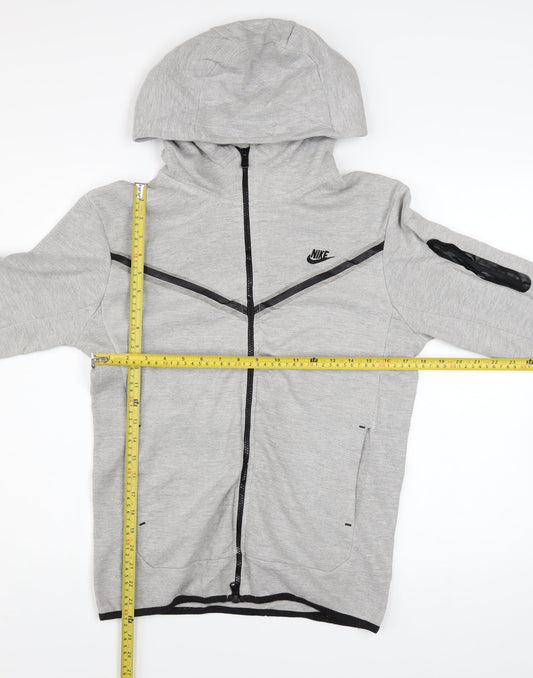 Mens UK Size S Nike Grey Full Zip Hoodie