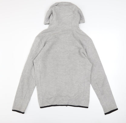 Mens UK Size S Nike Grey Full Zip Hoodie