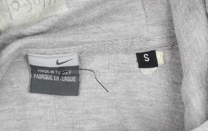 Mens UK Size S Nike Grey Full Zip Hoodie