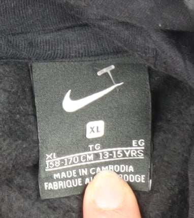 Boys UK Size XL Nike Black Pullover Hoodie