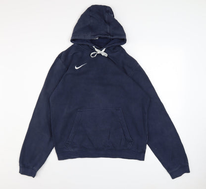 Mens UK Size S Nike Blue Pullover Hoodie