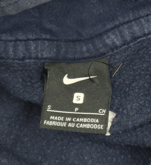 Mens UK Size S Nike Blue Pullover Hoodie
