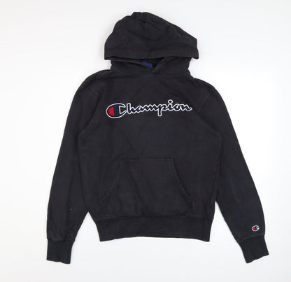 Mens UK Size S Champion Black Pullover Hoodie