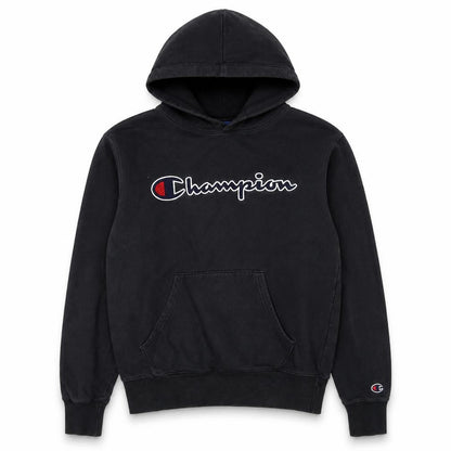 Mens UK Size S Champion Black Pullover Hoodie