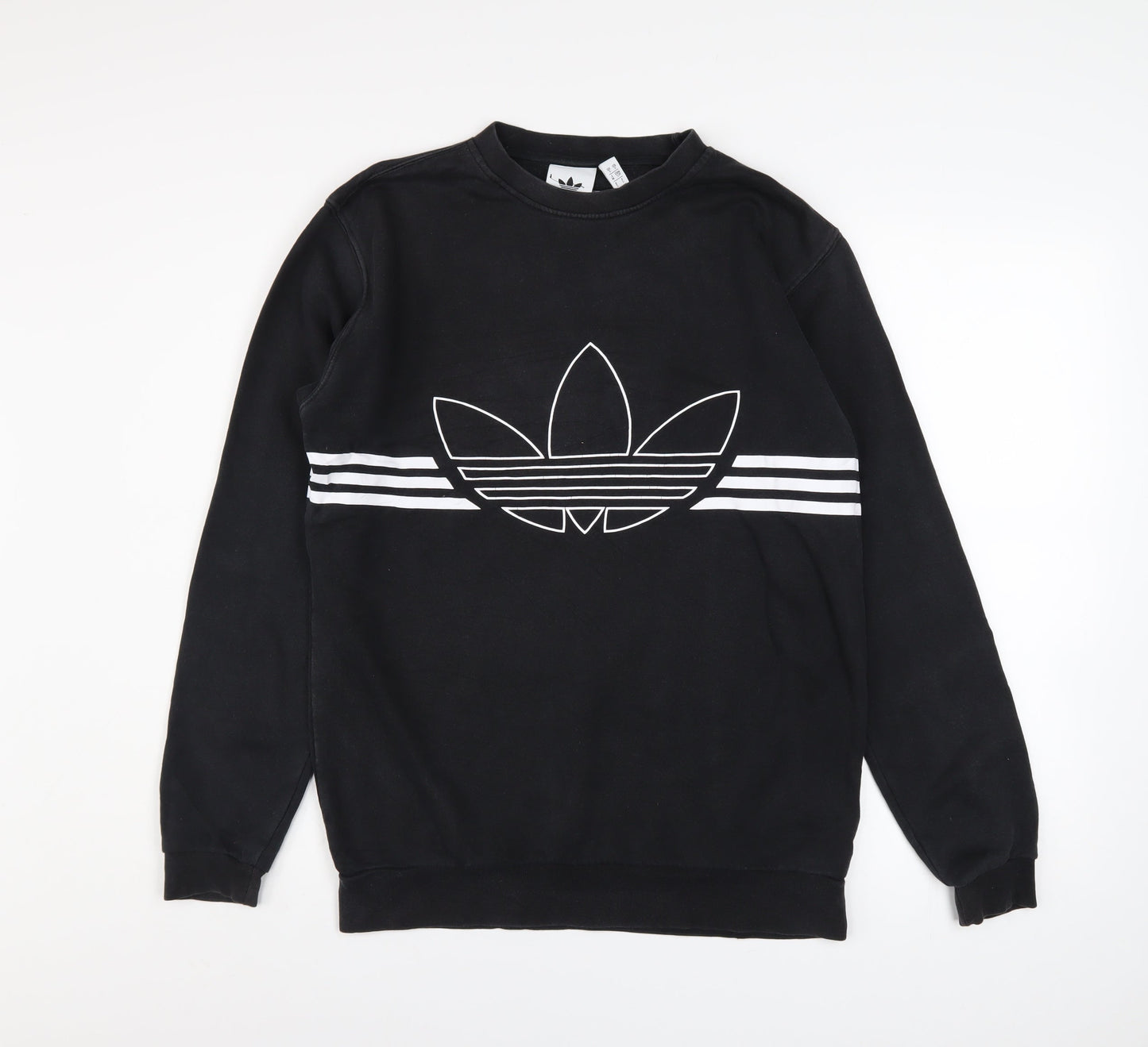 Mens UK Size M adidas Black Pullover Sweatshirt