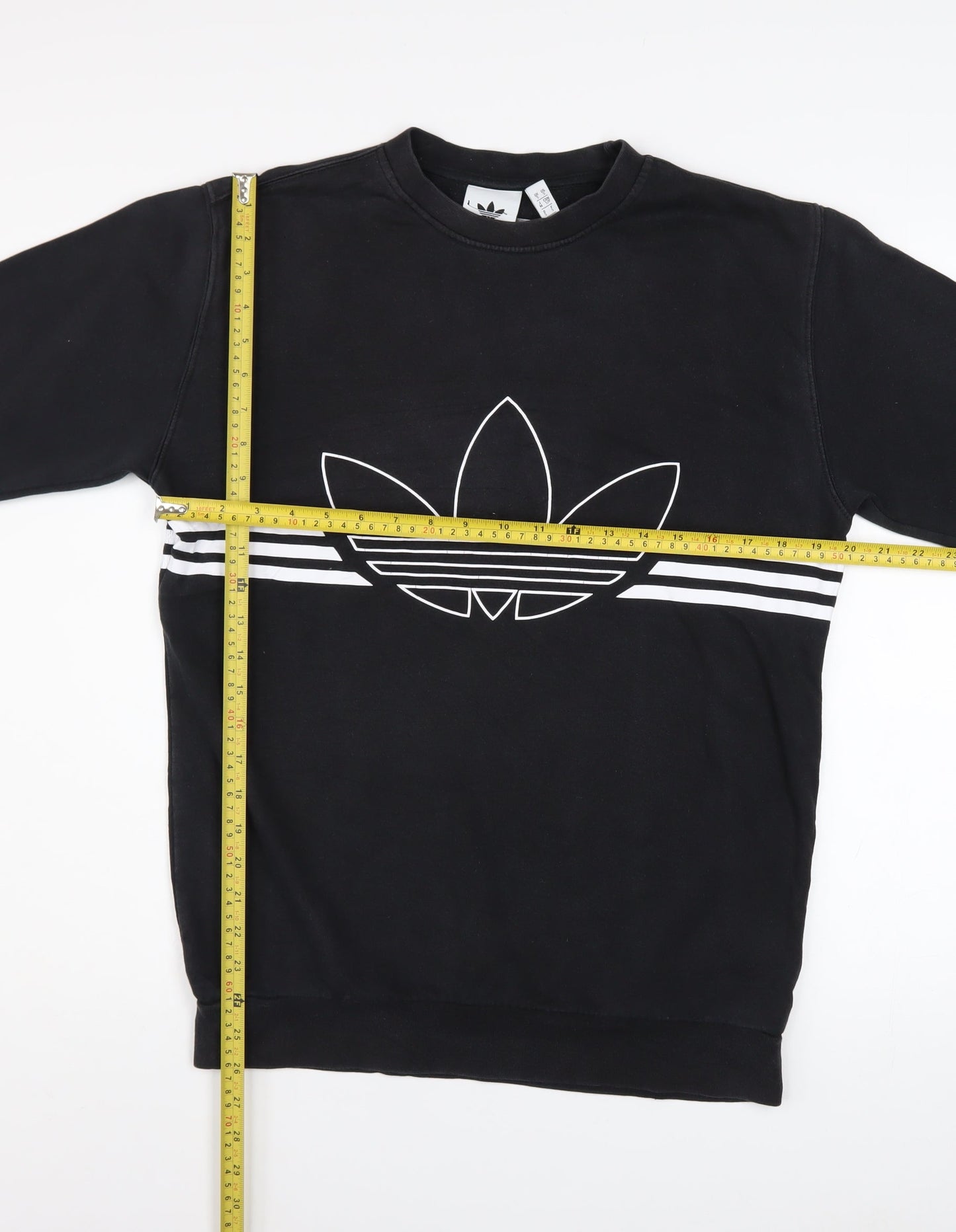 Mens UK Size M adidas Black Pullover Sweatshirt