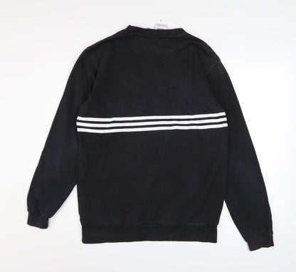 Mens UK Size M adidas Black Pullover Sweatshirt