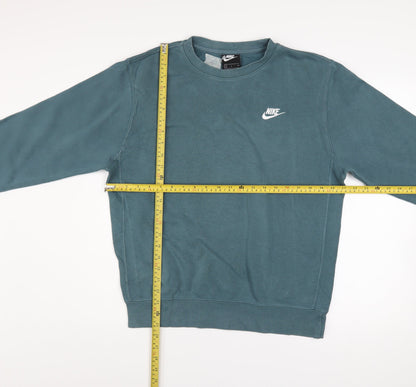 Mens UK Size S Nike Green Pullover Sweatshirt